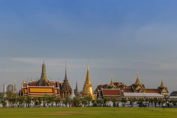 Бангкок Таиланд Июня Wat Pra Kaew Большой Дворец Вечернее Время — стоковое фото