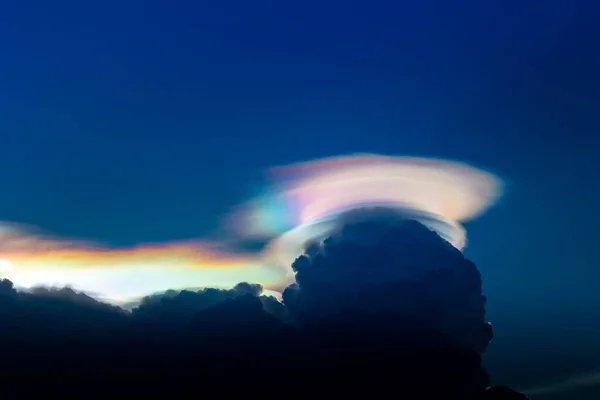 Fenômeno Natural Céu Onde Luz Refratada Noite — Fotografia de Stock