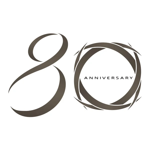 80 yıl yıldönümü vektör
