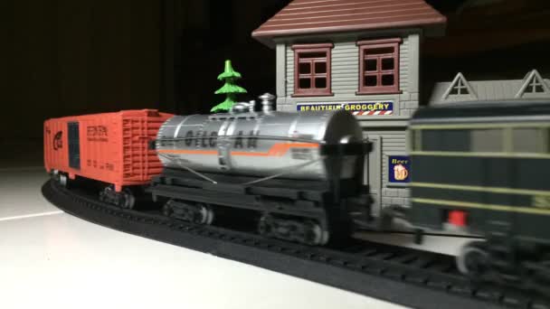 Train toy, time lapse — Stock Video