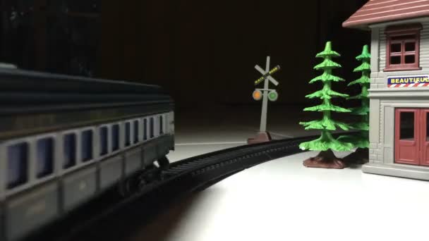 Train toy, time lapse — Stock Video