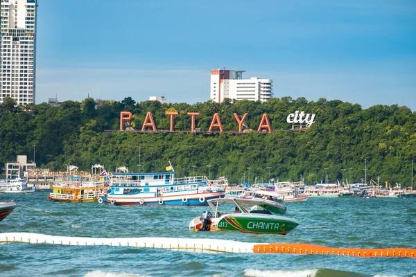 PATTAYA, THAILAND - 12 de setembro de 2015: Miradouro de Pattaya ci — Fotografia de Stock