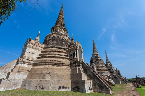 在 Wat Phrasisanpetch (Phra Si Sanphet) 的古塔。Ayutthay — 图库照片