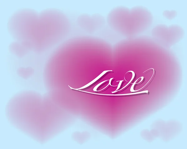 Love heart vektor illustration für dein design. — Stockvektor
