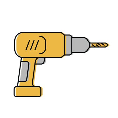 Tornavida. Çilingir aletleri. Düz biçimli vektör simgesi