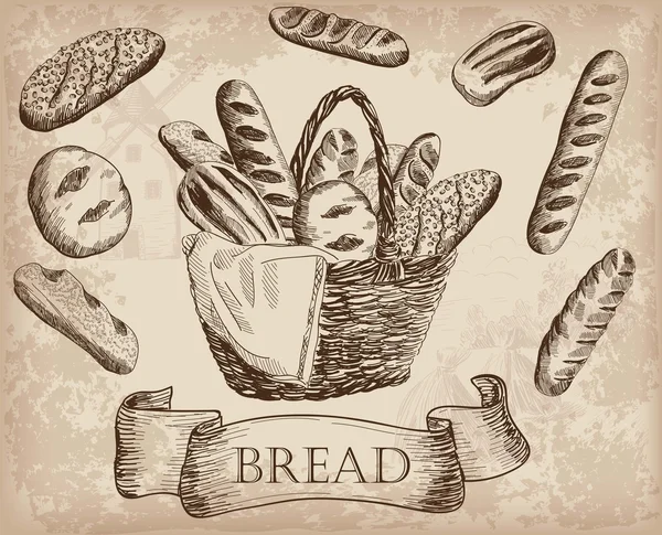 Productos de panadería — Archivo Imágenes Vectoriales