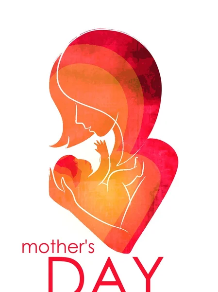 Kaart van Happy Mothers Day — Stockvector