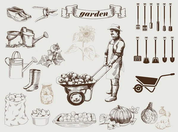 Jardinagem — Vetor de Stock