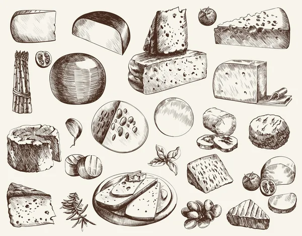 La fabrication du fromage — Image vectorielle