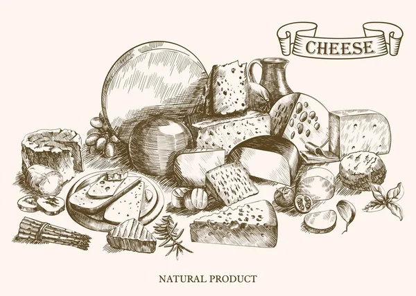 Cheesemaking — Stockový vektor