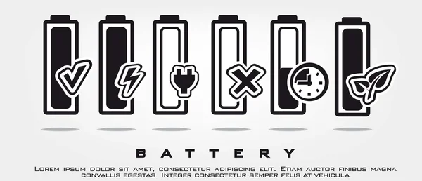 Icono de batería — Archivo Imágenes Vectoriales