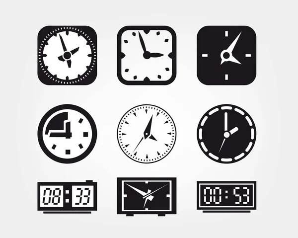 Watch icons — Stock Vector