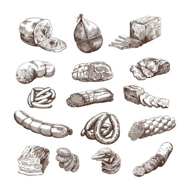 meat products clipart