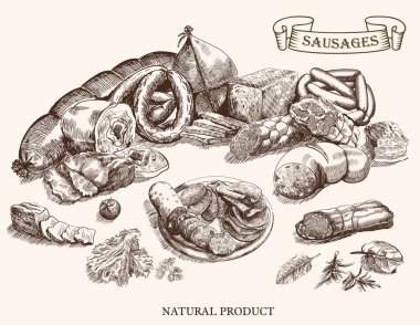 meat products clipart