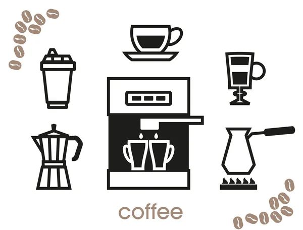 咖啡图标 — 图库矢量图片
