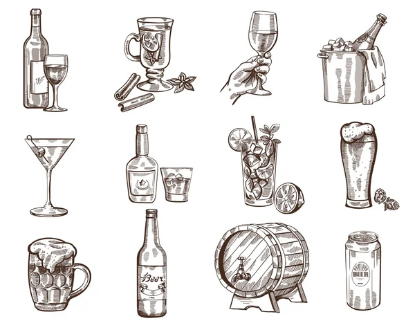 Collecte de boissons — Image vectorielle