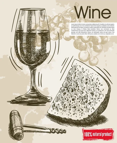 Дегустація вінтажних вин — стоковий вектор