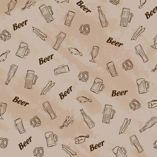 Cerveza fondo abstracto — Vector de stock