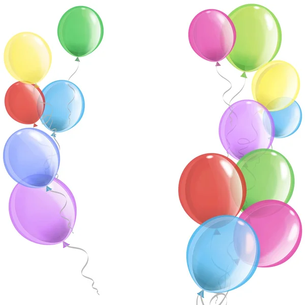彩色的气球背景 — 图库矢量图片