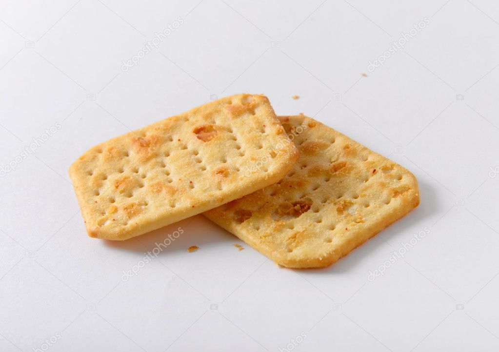 cookies cracker on white
