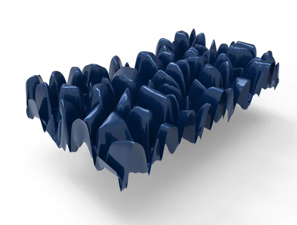 Blue plastic waves — Zdjęcie stockowe