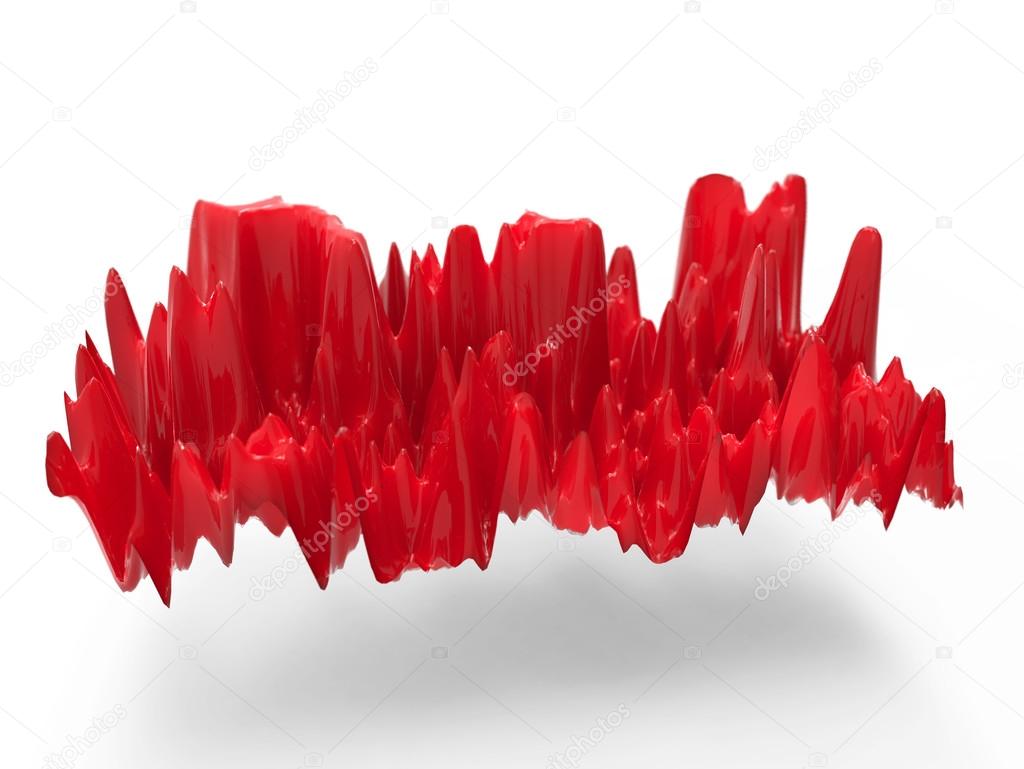 red plastic waves