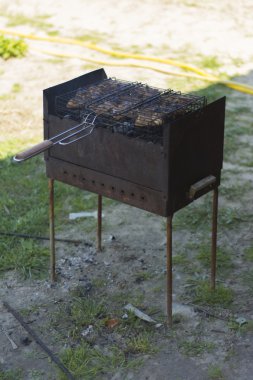 Özel bir evde Barbekü.