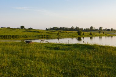 Özel gölde balık tutma