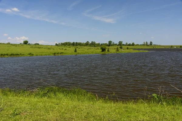 Pesca en lago privado — Foto de Stock