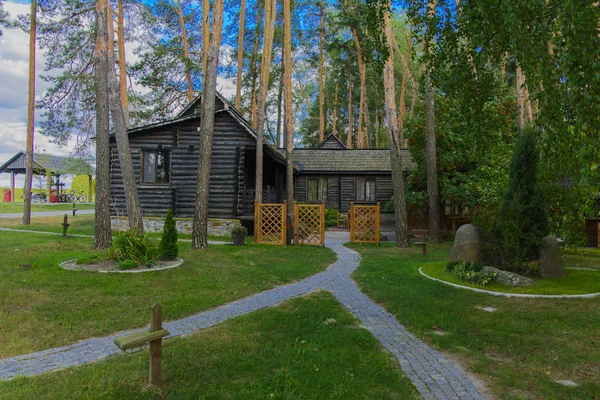 Apartamentos de vacaciones en el bosque de pinos. Casa privada en el coun —  Fotos de Stock