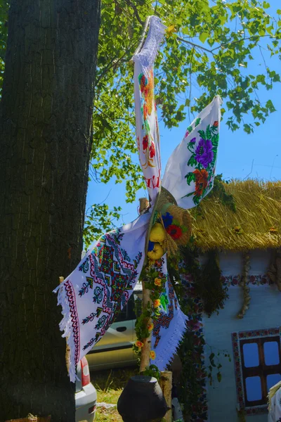 Handwerkliches Geschick. Obst und Gemüse auf der Messe — Stockfoto