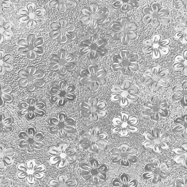 Glass Seamless Texture Flowers Pattern Window Illustration — Stok Foto