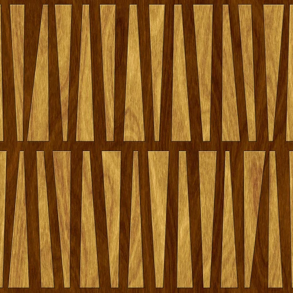 Geometrisches Muster Auf Holzhintergrund Nahtlose Textur Intarsienverkleidung Illustration — Stockfoto