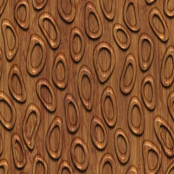 Carved Pattern Wood Background Seamless Texture Illustration — Stock Photo, Image