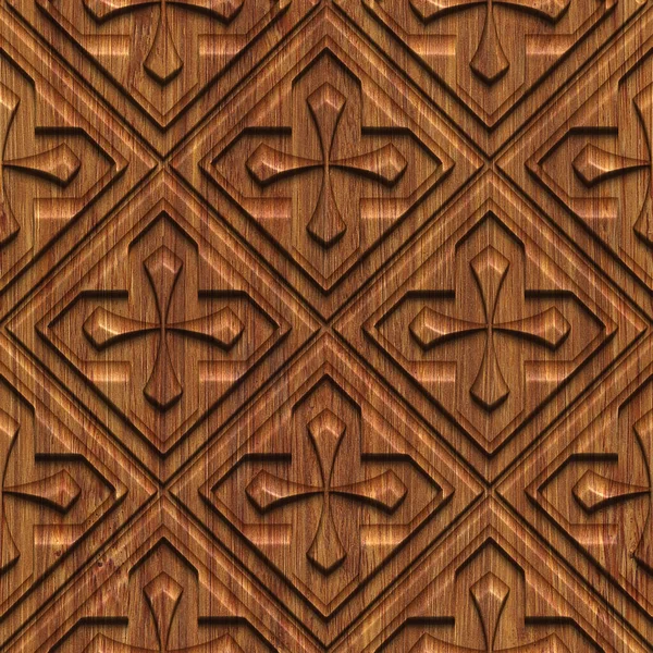 Faragott Geometriai Minta Háttér Varrat Nélküli Textúra Panel Illusztráció — Stock Fotó