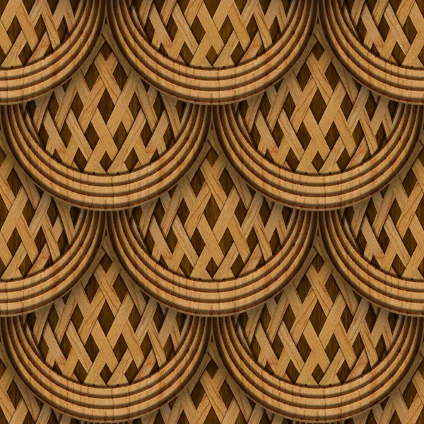 Fish Scales Pattern Wood Background Seamless Texture Illustration — Stockfoto