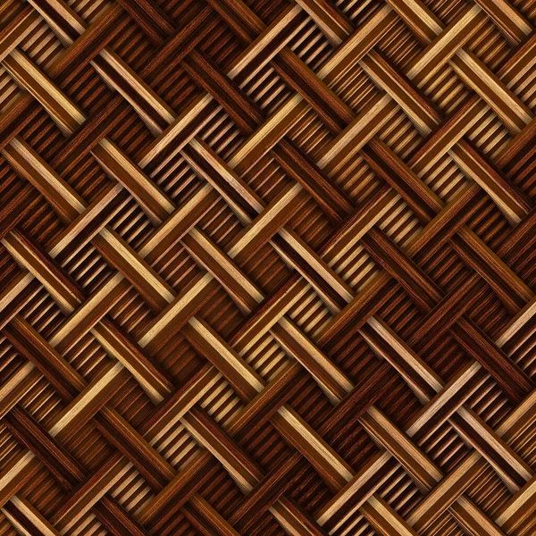 Carved Geometric Pattern Wood Background Seamless Texture Diagonal Cross Stripes — Stock fotografie