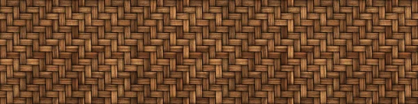 Basket Weave Seamless Texture Long Background Banner Illustration — Stock Photo, Image