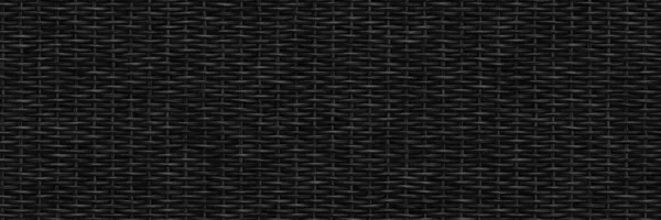 Black Basket Weave Seamless Texture Long Background Illustration — Φωτογραφία Αρχείου