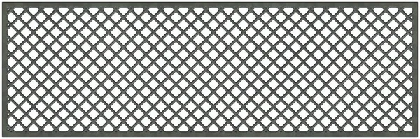 Metal grid texture with pattern, iron grille isolated on white background, long texture, 3d illustration