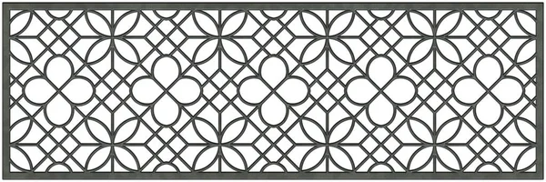 Metallgitterstruktur Eisengitter Isoliert Auf Weißem Hintergrund Blumenmuster Lange Textur Illustration — Stockfoto