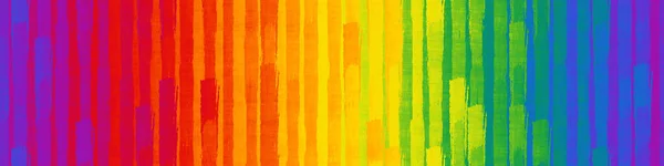 Grunge Seamless Texture Brush Stroke Pattern Rainbow Color Banner Illustration — Stockfoto