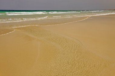 Fuerteventura, bayrak Beach, bölüm f Grandes Playas de Corralejo üzerinde