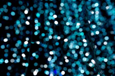 Bulanık Yıldız Işık Çemberi Bokeh Soyut Arkaplan.