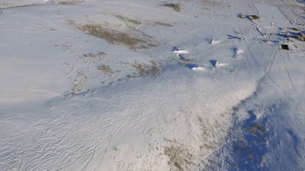 Station de ski et remontées mécaniques . — Video