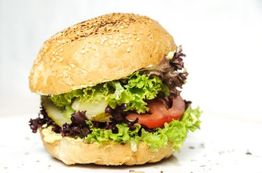 Büyük vejetaryen burger.