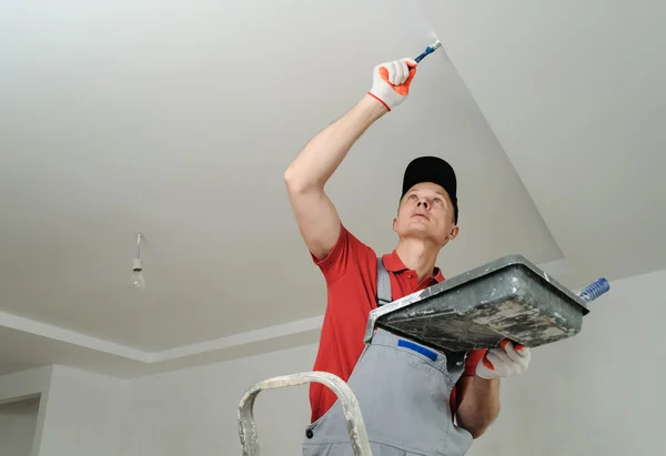 Painting the ceiling and walls. — Stock Photo, Image