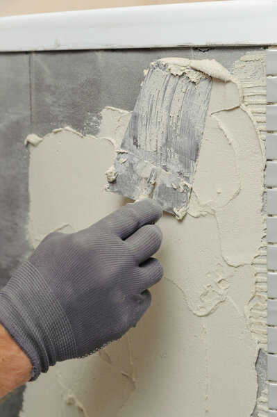 Установка мозаичной плитки
.