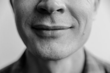 Kolay gülümseme portre.