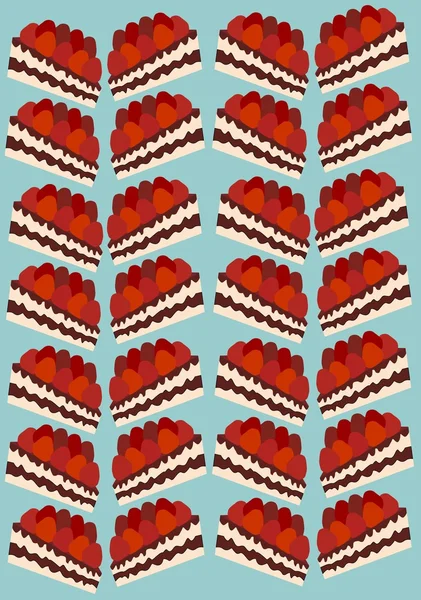 Gâteau vecteur fond — Image vectorielle